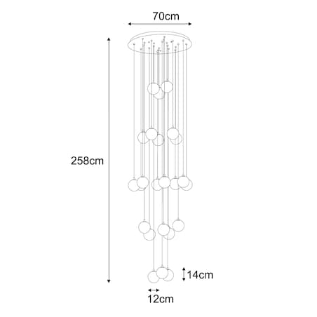 Lampa wisząca KP-33 z serii ASPEN