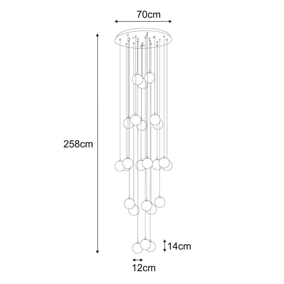 Lampa wisząca KP-33 z serii ASPEN
