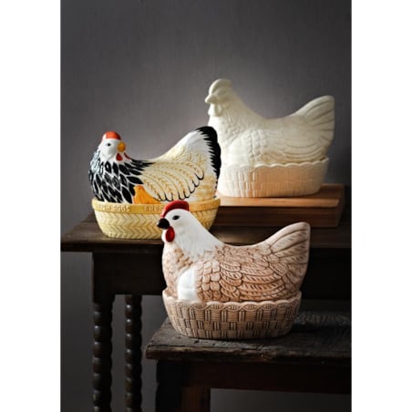 Kamionkowy pojemnik do przechowywania jaj Cream Hen Nest, 22 x 17 x 20 cm, Mason Cash