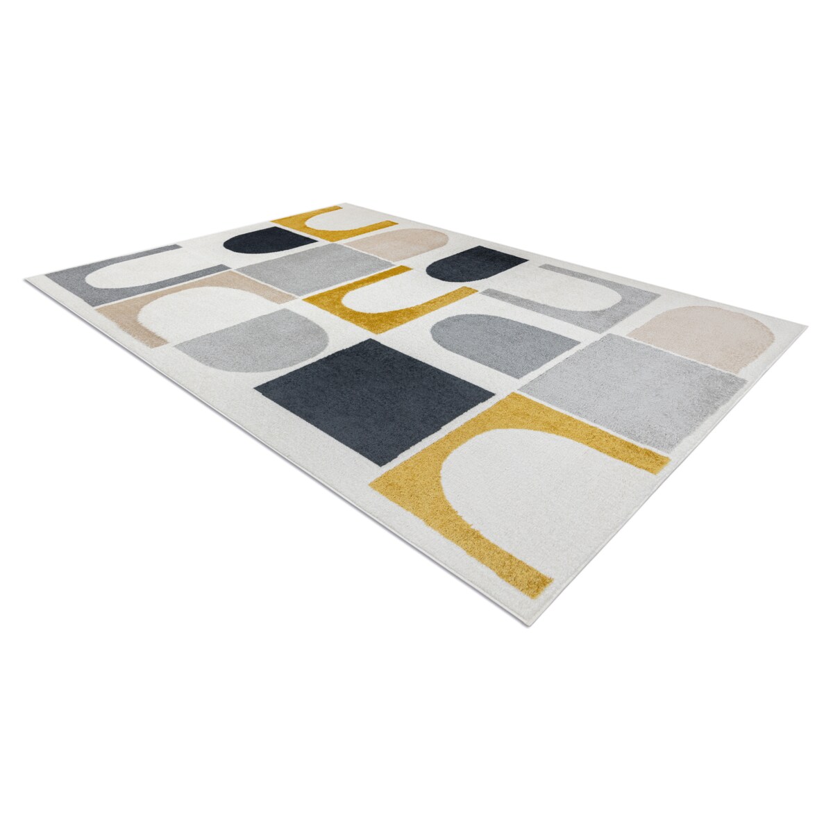 Dywan FUSION 0213 biały / żółty - 80x150 cm