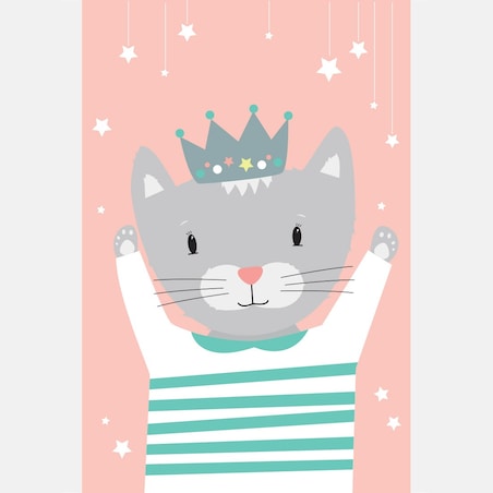Plakat dla dzieci Kotka Mia 20x30