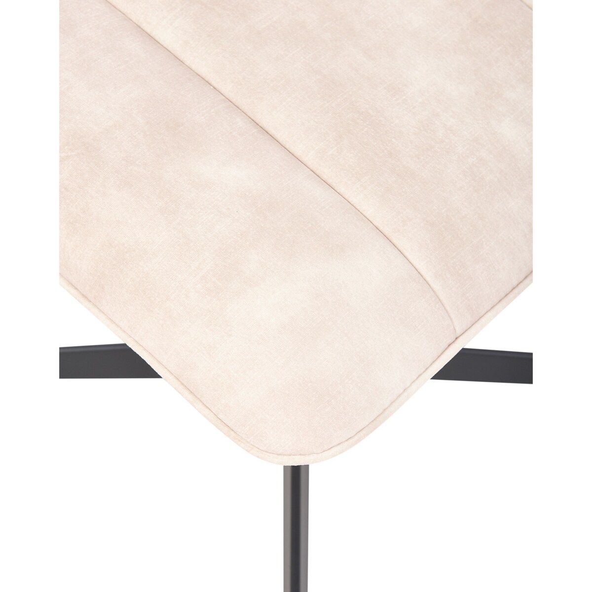 Krzesło z podnóżkiem Beżowy LIA