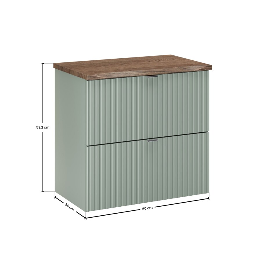 Zestaw mebli łazienkowych 60cm z blatem