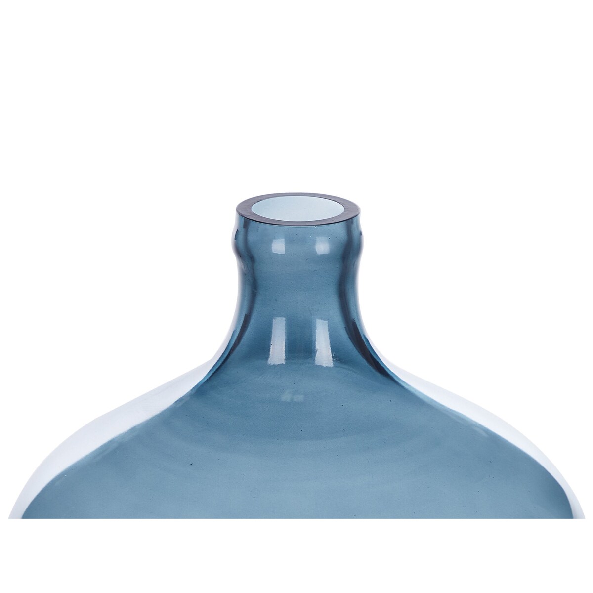 Wazon na kwiaty szklany 39 cm niebieski ROTI