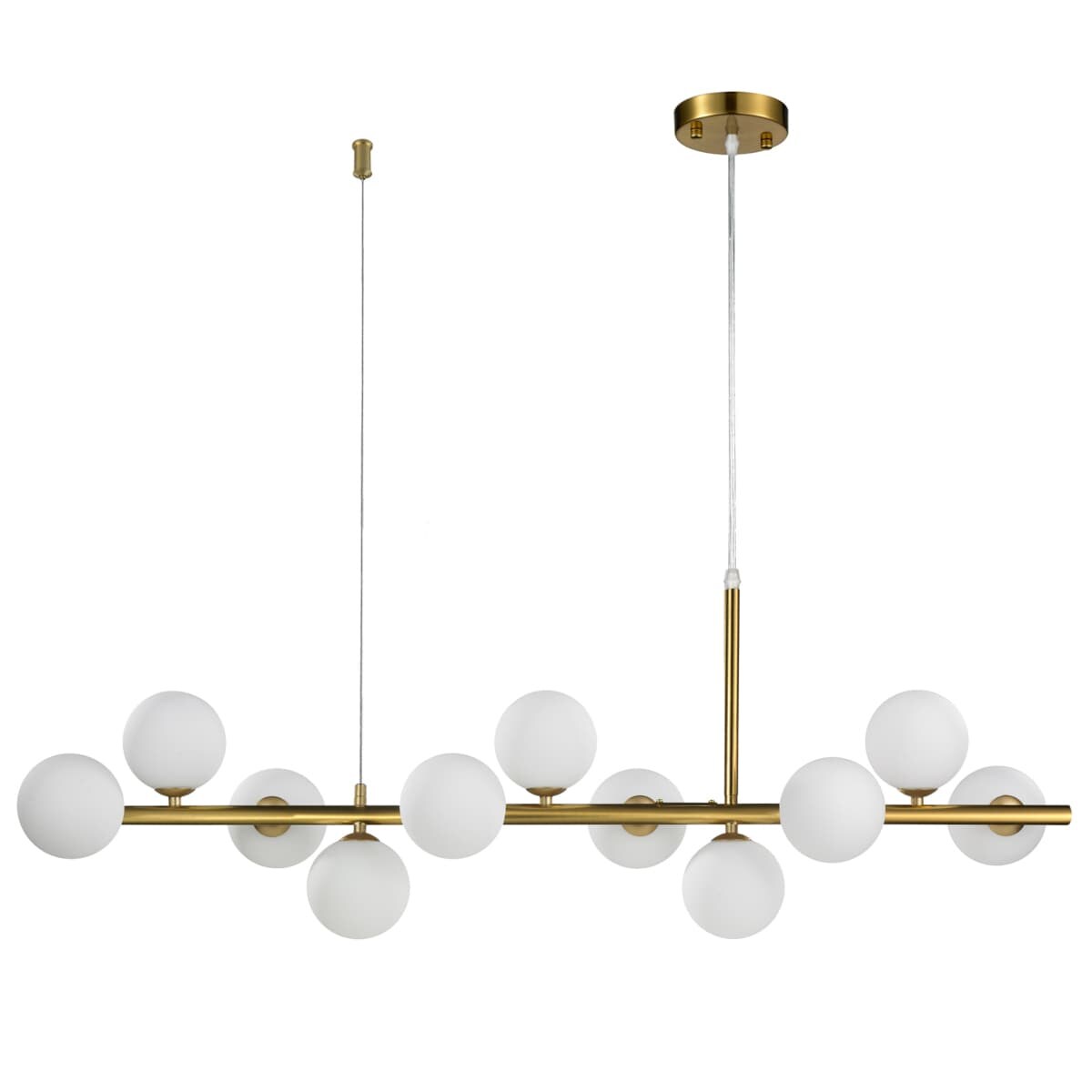 Jadalniana lampa wisząca MINI MOON ST-8118P-11 gold Step molekuły złota mleczna