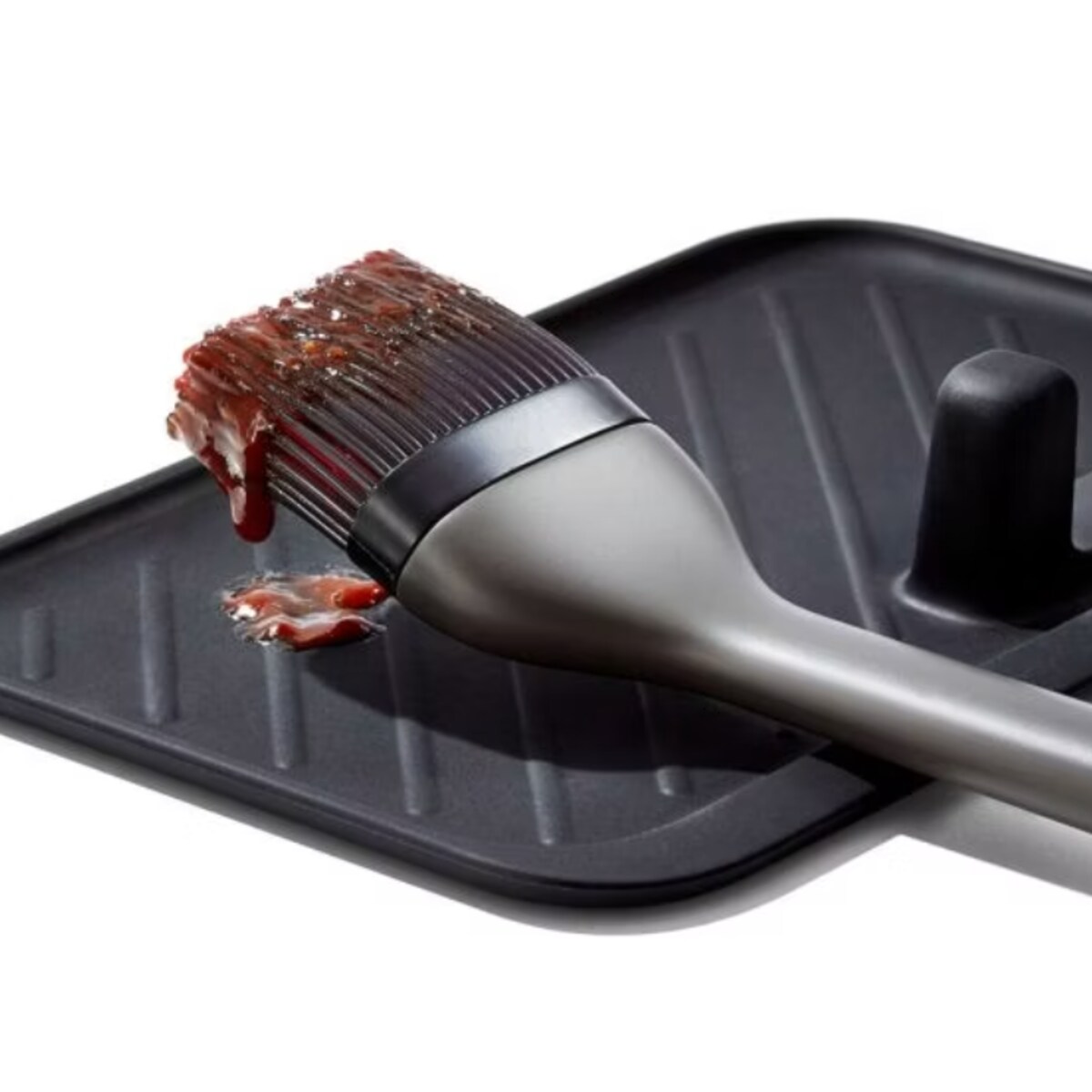 Pędzel kuchenny z silikonowym włosiem Good Grips, 34.4 x 5.3 cm, Oxo