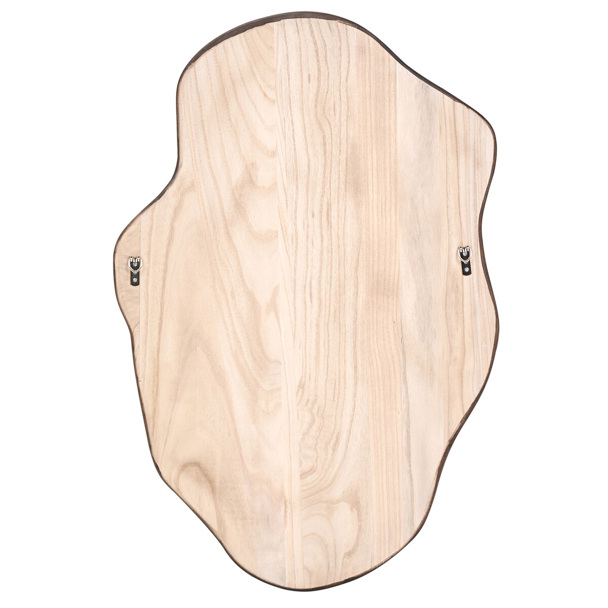 Lustro ścienne MENVILLE 60 cm 90 cm Drewno paulownia Brązowy