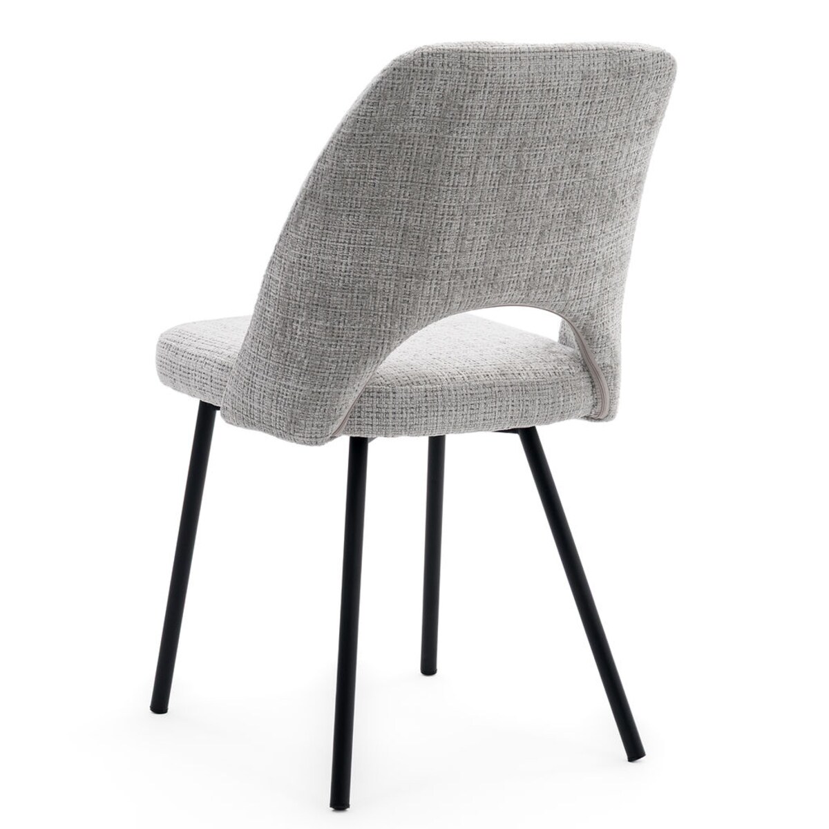 Krzesło tapicerowane MILO jasny szary do salonu jadalni kuchni