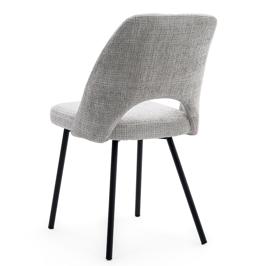 Krzesło tapicerowane MILO jasny szary do salonu jadalni kuchni