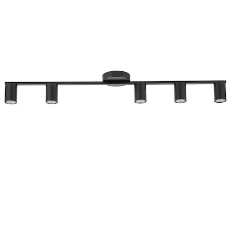 Tuby do sypialni Sky czarna lampa sufitowa metalowa