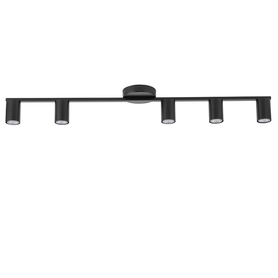 Tuby do sypialni Sky czarna lampa sufitowa metalowa