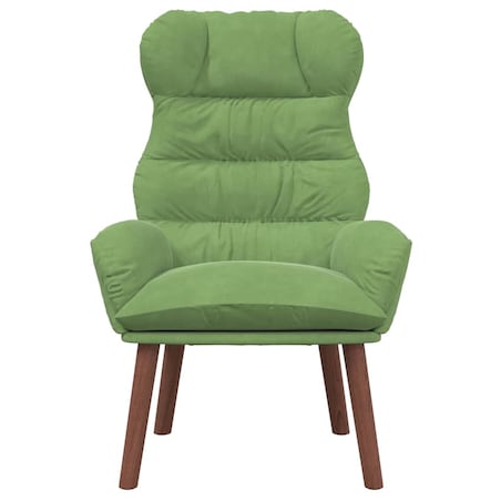 vidaXL Fotel relaksacyjny jasnozielony 69 x 74 x 93 cm Aksamit