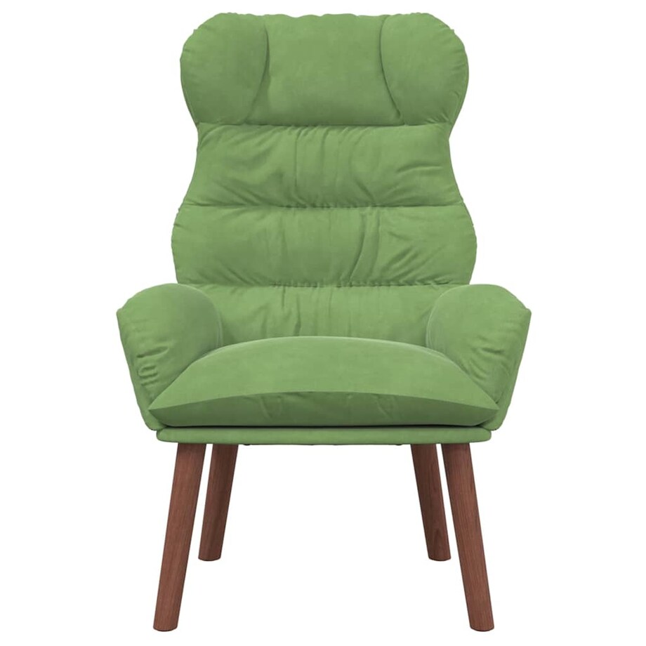 vidaXL Fotel relaksacyjny jasnozielony 69 x 74 x 93 cm Aksamit