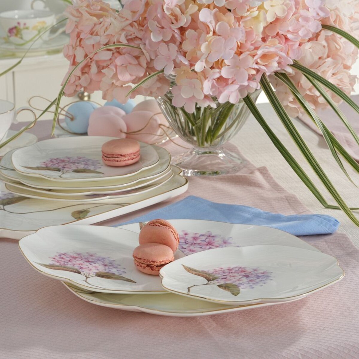 VILLA ITALIA Talerzyk deserowy porcelanowy 16,5 x 16,5 cm MAGIC BLOOMS