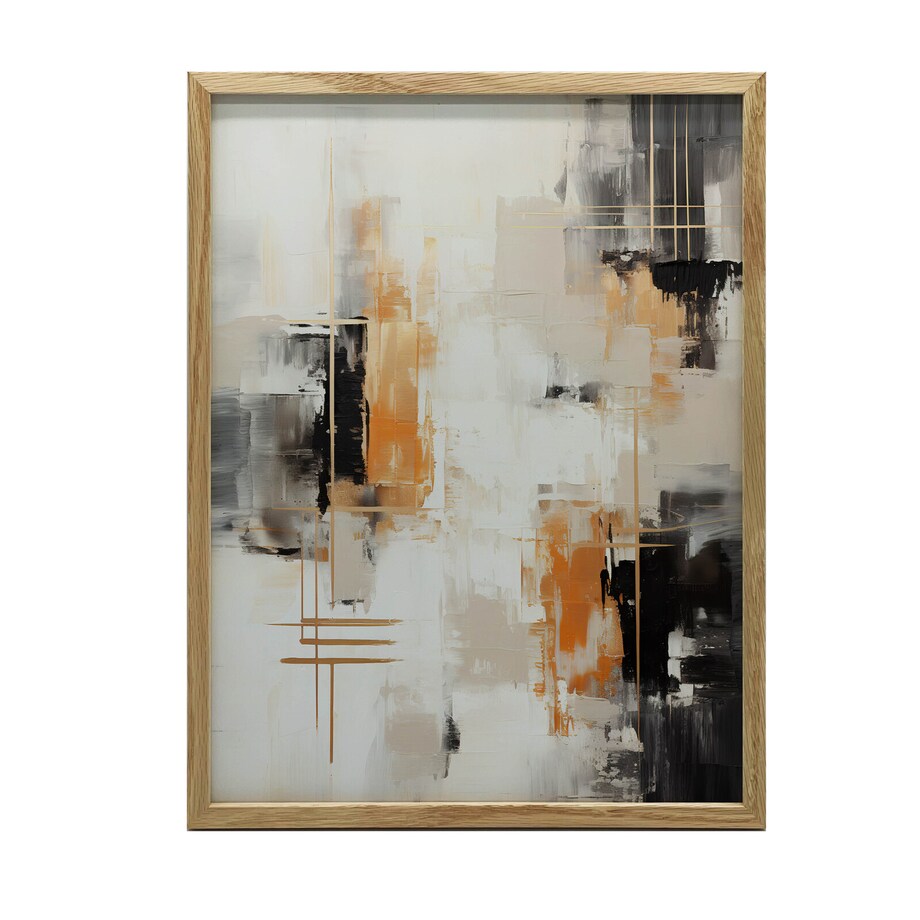 Industrialna abstrakcja, 50x70 cm, rama drewniana jasny dąb, papier matowy 230 gsm