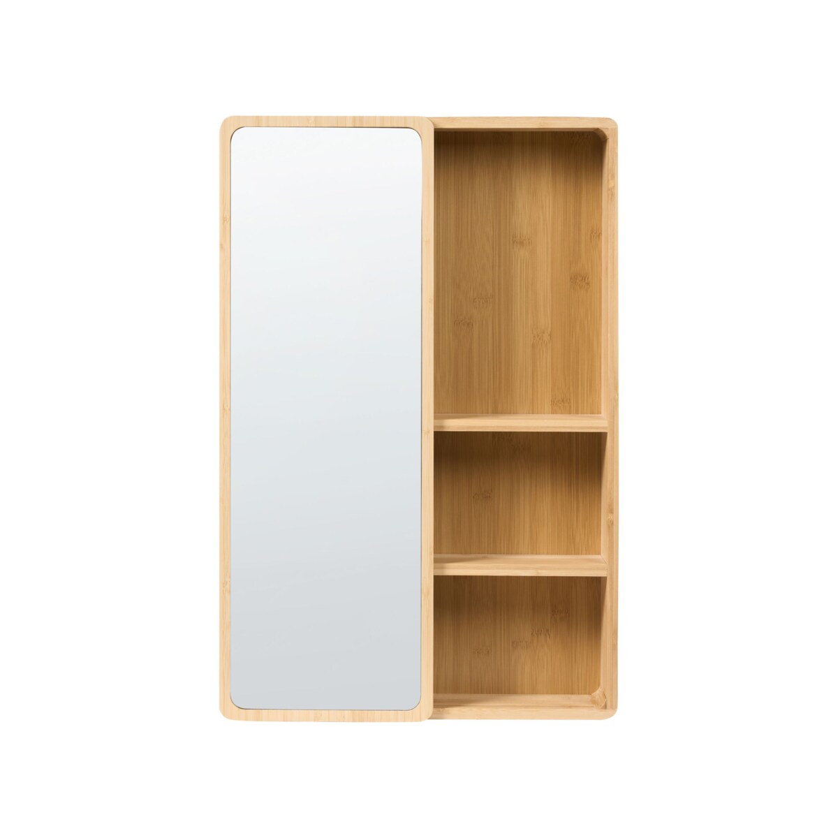 Szafka wisząca łazienkowa z lustrem GUATAVITA 41 cm 61 cm Jasnobrązowy