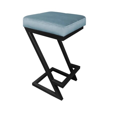 Hoker niski ZAZU BL VELVET szary