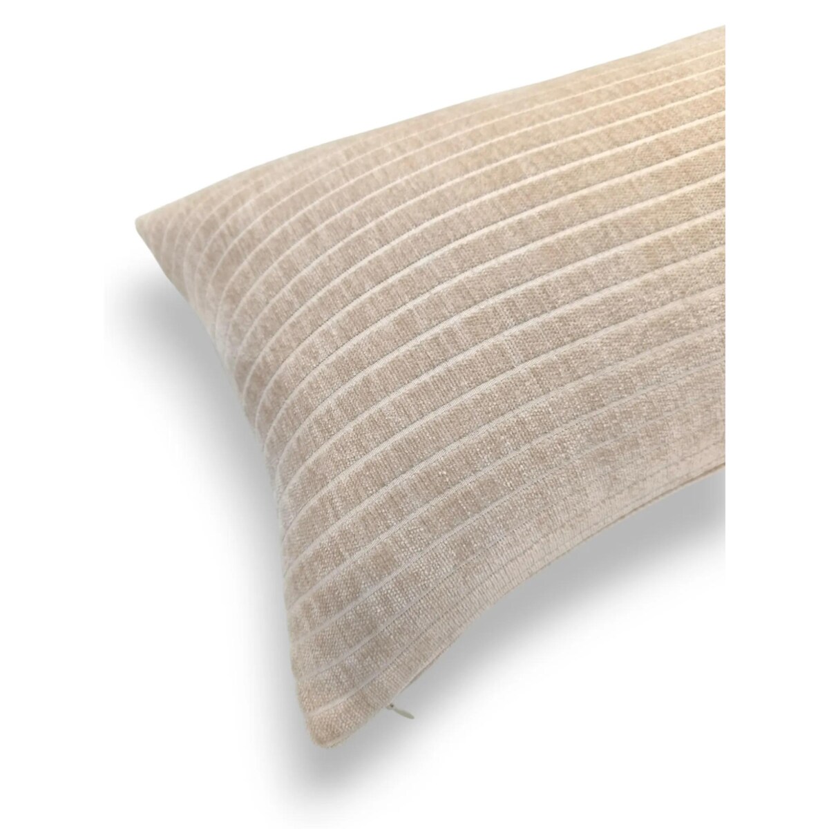 Beżowa poduszka dekoracyjna w prążki 30x50 Lines