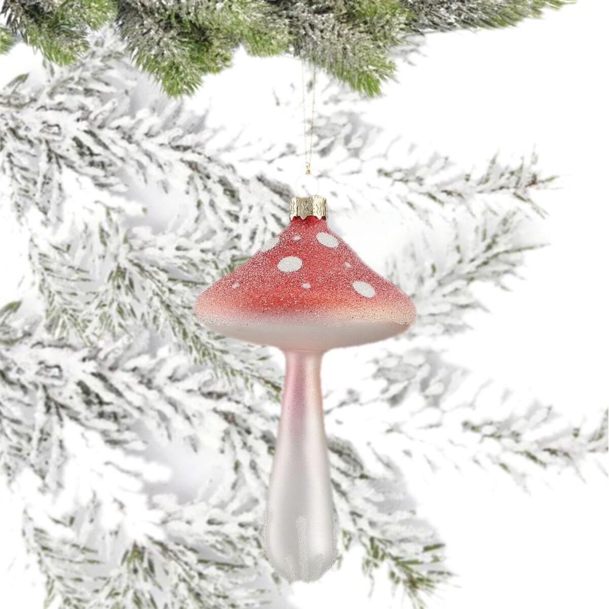 VILLA ITALIA Bombka szklana GRZYBEK 11,5 cm