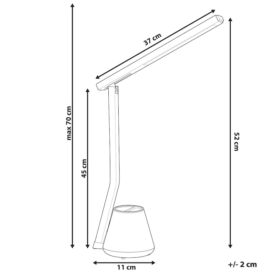 Lampa biurkowa LED DENEB Ze ściemniaczem Biały