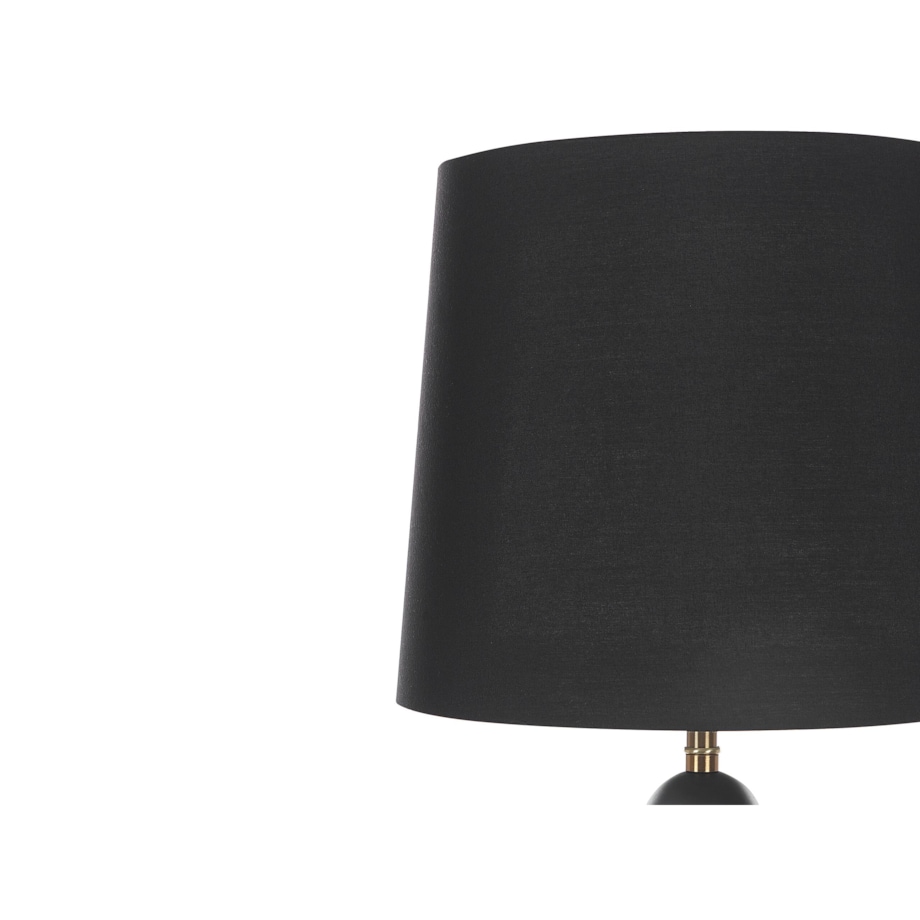 Lampa stołowa metalowa czarna ze złotym ASSONET