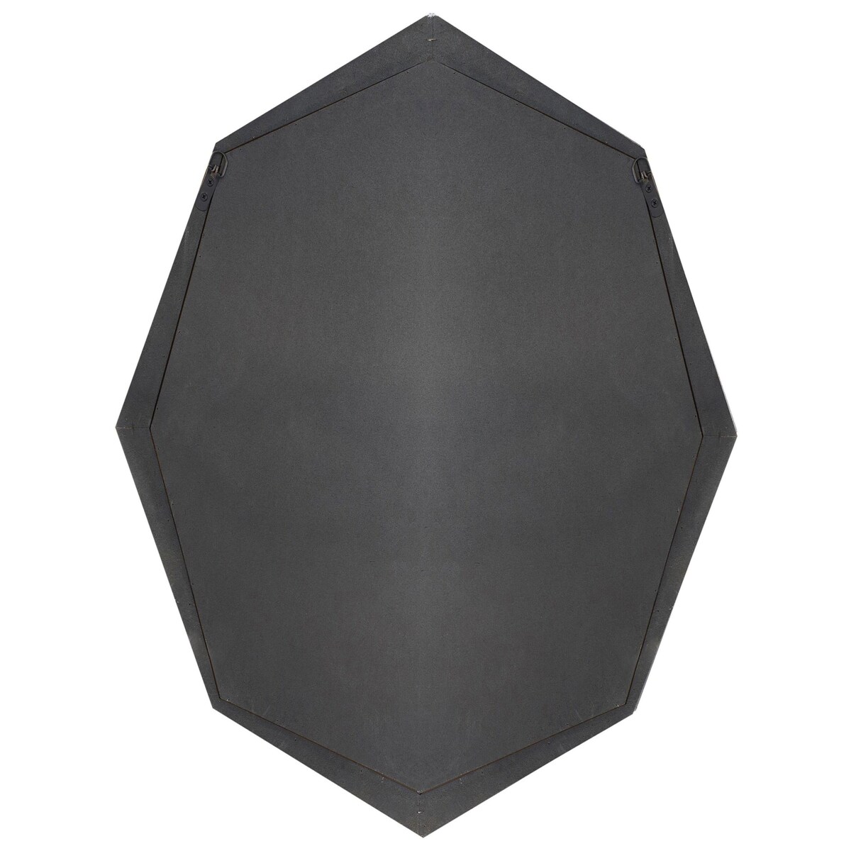 Ośmiokątne lustro ścienne 91 x 66 cm srebrne OENO