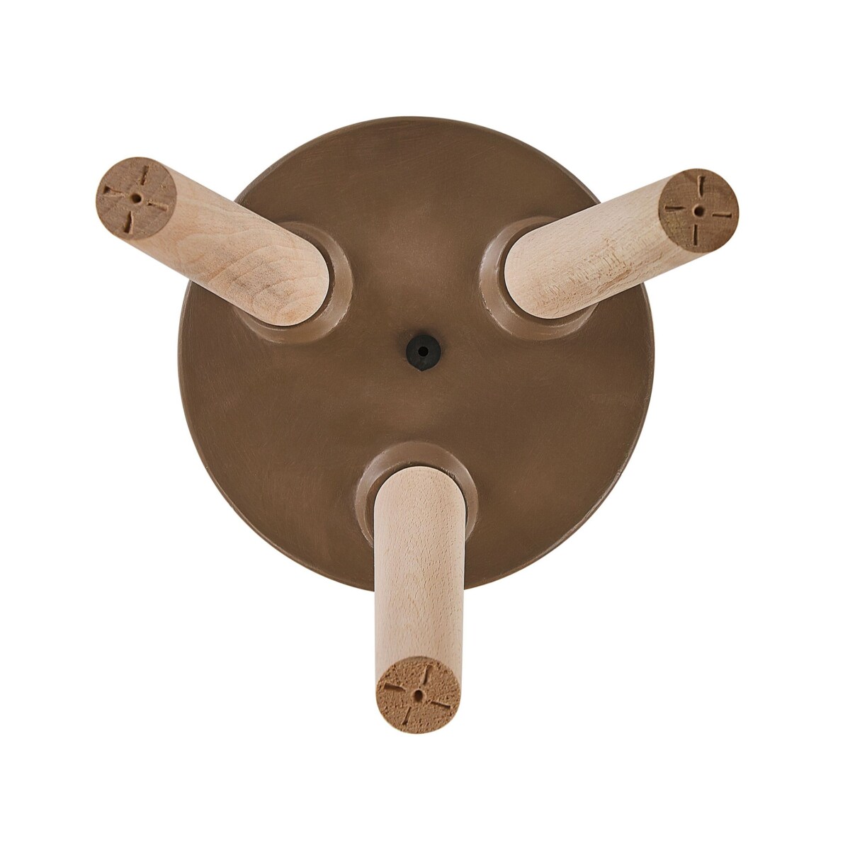 Doniczka na stojaku 30 x 30 x 55 cm beżowo-brązowa ACHILIO