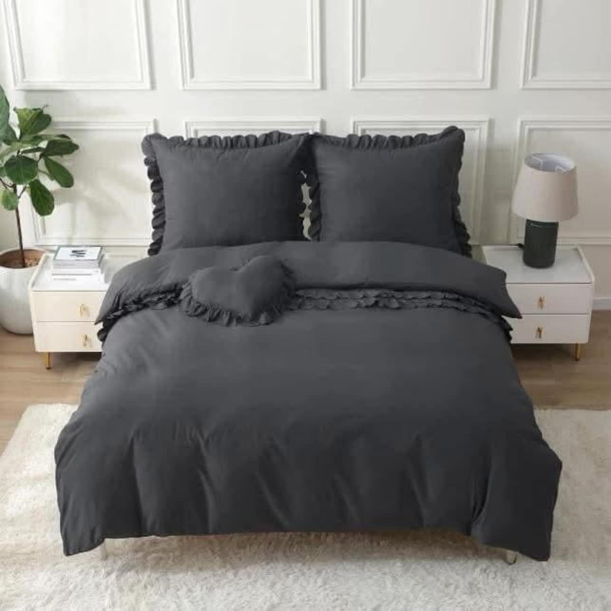 pościel "sweet heart" z poduszką serce 200x220 cm