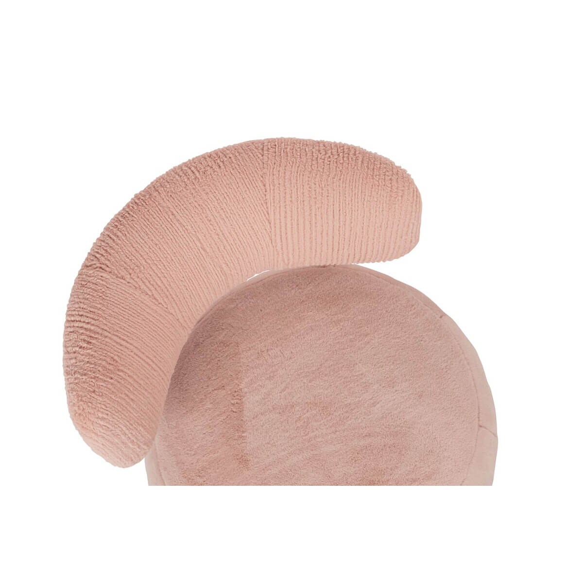 Tapicerowany fotel Low Teddy Pink różowy do sypialni, King Home
