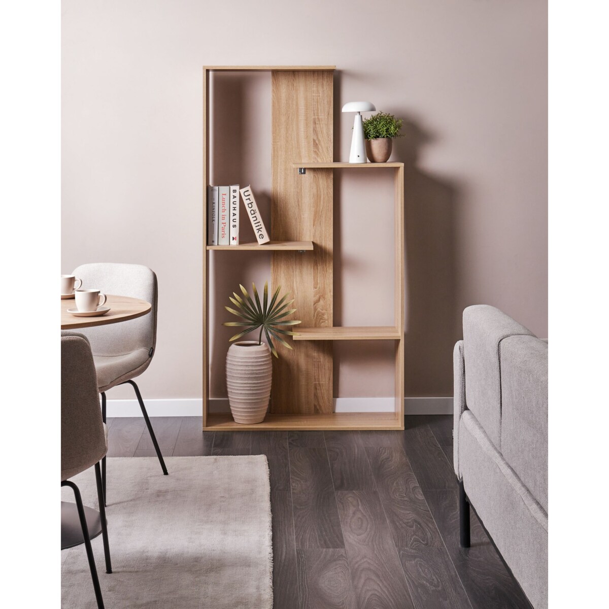 Regał na książki 3 półki KAHNTAH 163 cm Jasnobrązowy