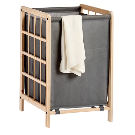 Kosz do szafy, drewno + tkanina