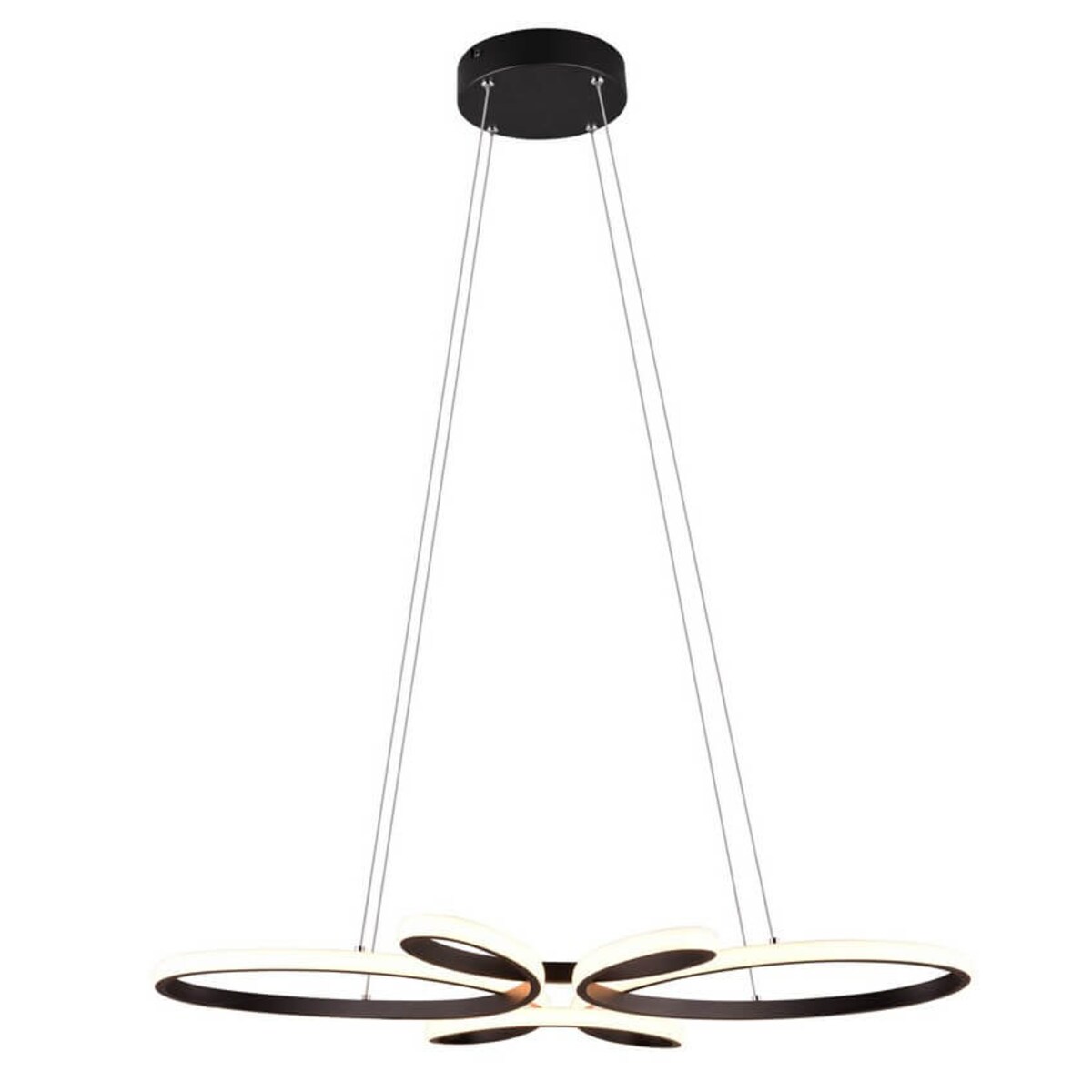 Wisząca lampa nowoczesna Fly 345619132 Trio LED 32W 3000K biała czarna