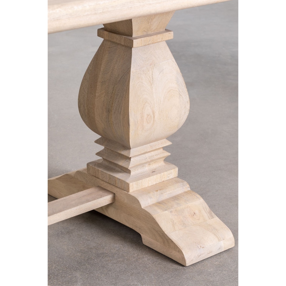 Prostokątny stół do jadalni z drewna mango Sanzia 220x100 cm