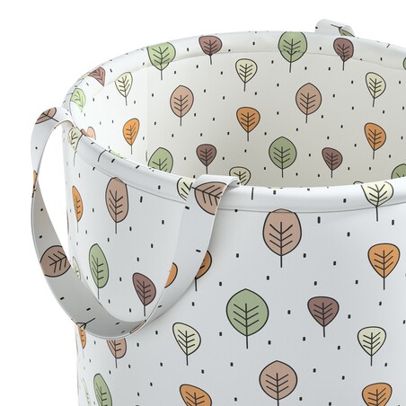 Kosz na zabawki Tobi, ecru-brązowy, 40x50cm, Magic Collection