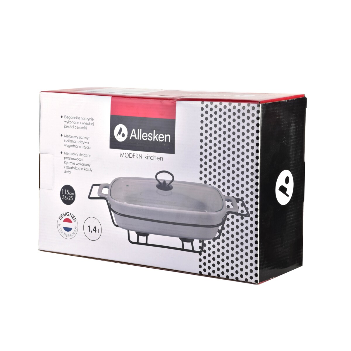 MODERN KITCHEN Naczynie z podgrzewaczem1,4l 36x25xH15cm