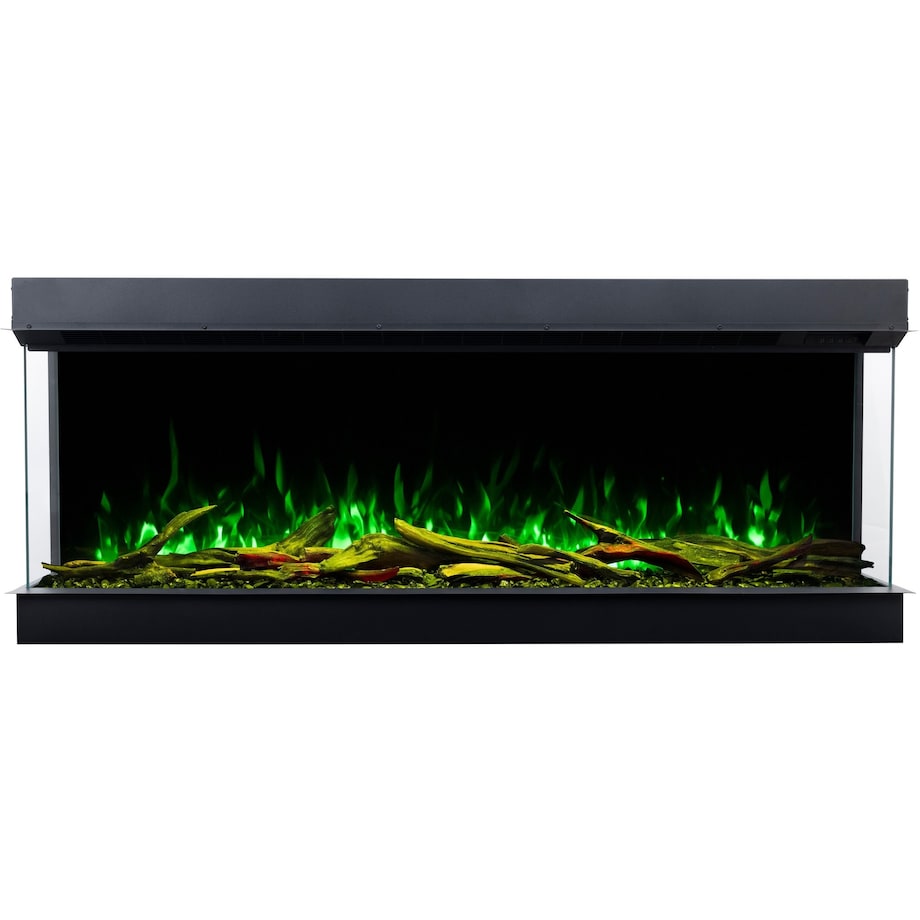 Kominek elektryczny AFLAMO Superb 3D 80 - do zabudowy - 80x65x35 cm - kominek LED z funkcją grzania 750/1500 W