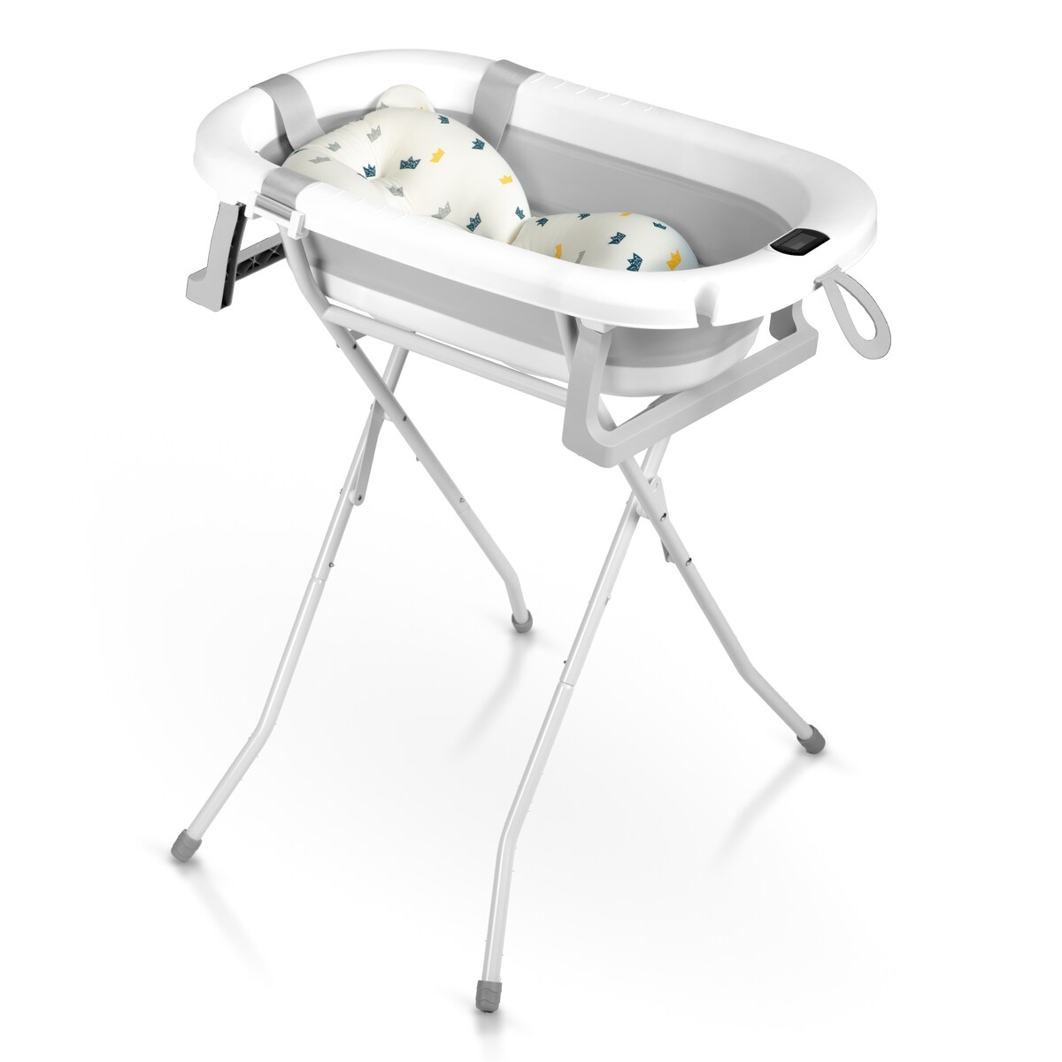 Wanienka składana dla dziecka niemowląt Ricokids termometr LCD poduszka + stojak