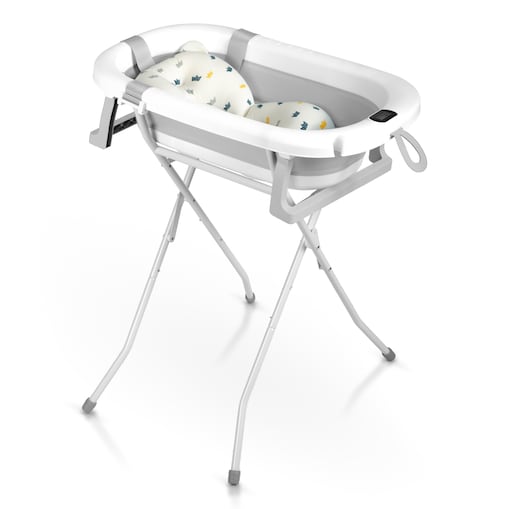 Wanienka składana dla dziecka niemowląt Ricokids termometr LCD poduszka + stojak