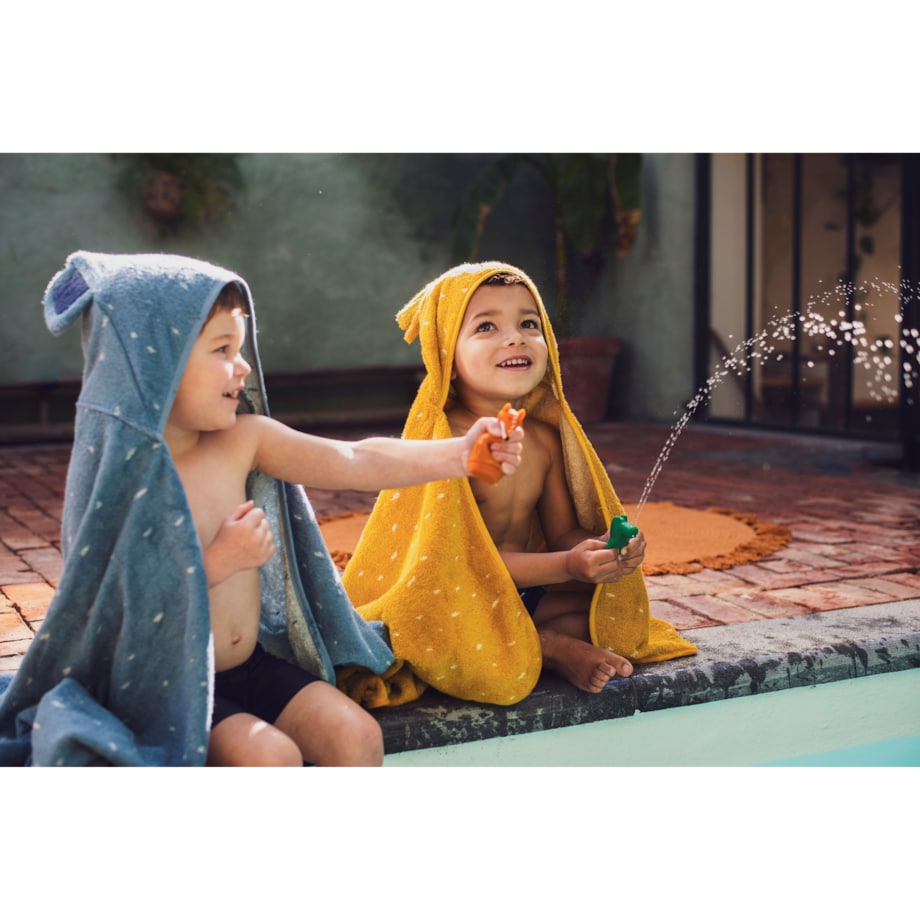 Ręcznik Kąpielowy z Kapturem 70 x 130cm - Słoń Trixie Baby