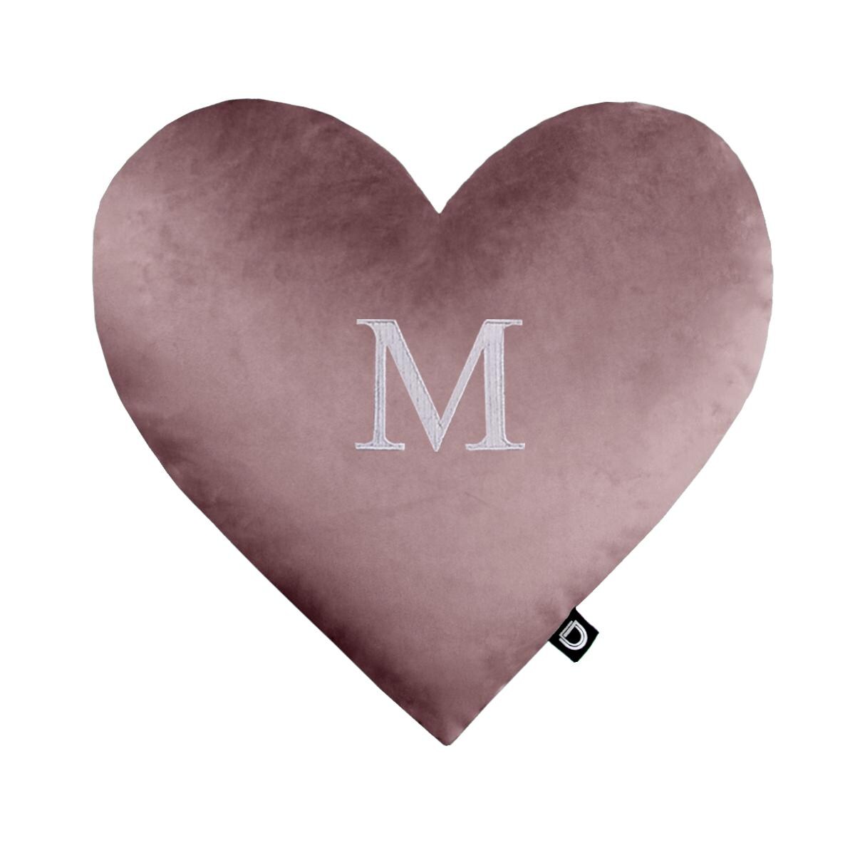 Poduszka VELVET VE2258 | pudrowo - różowe serce