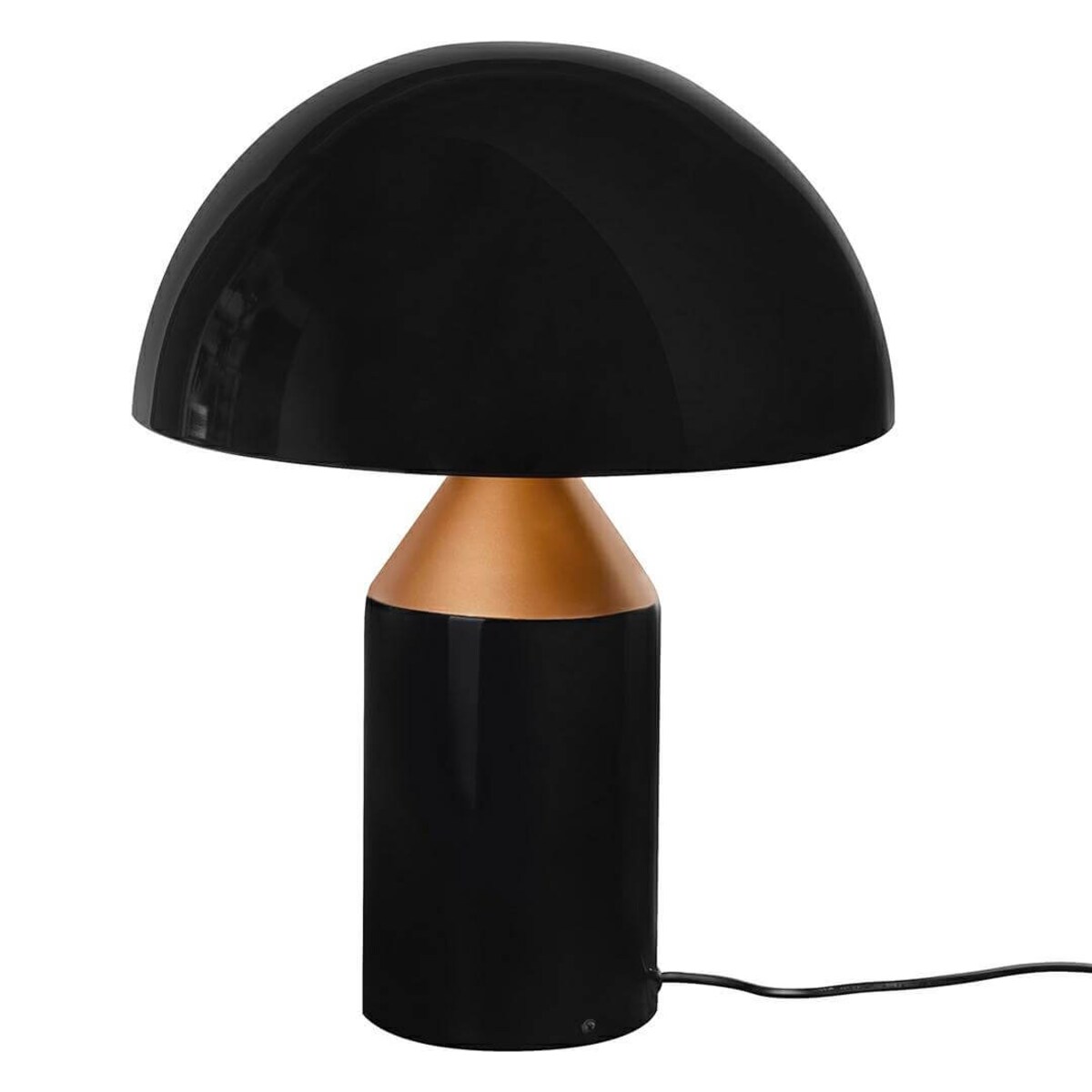 Gabinetowa lampa Fungo stojąca na biurko czarna złota