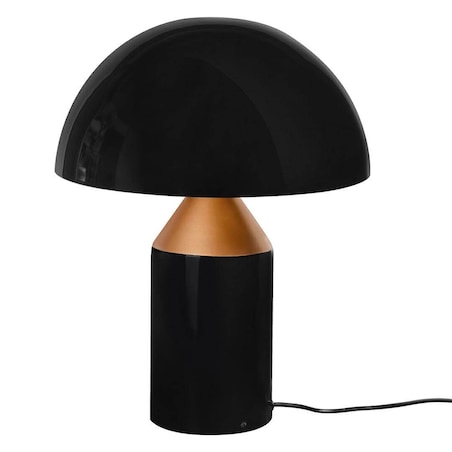 Gabinetowa lampa Fungo stojąca na biurko czarna złota