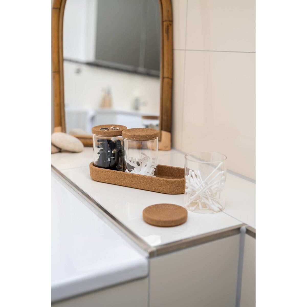 Pojemniki na płatki kosmetyczne i patyczki APIRO, 3 sztuki, WENKO