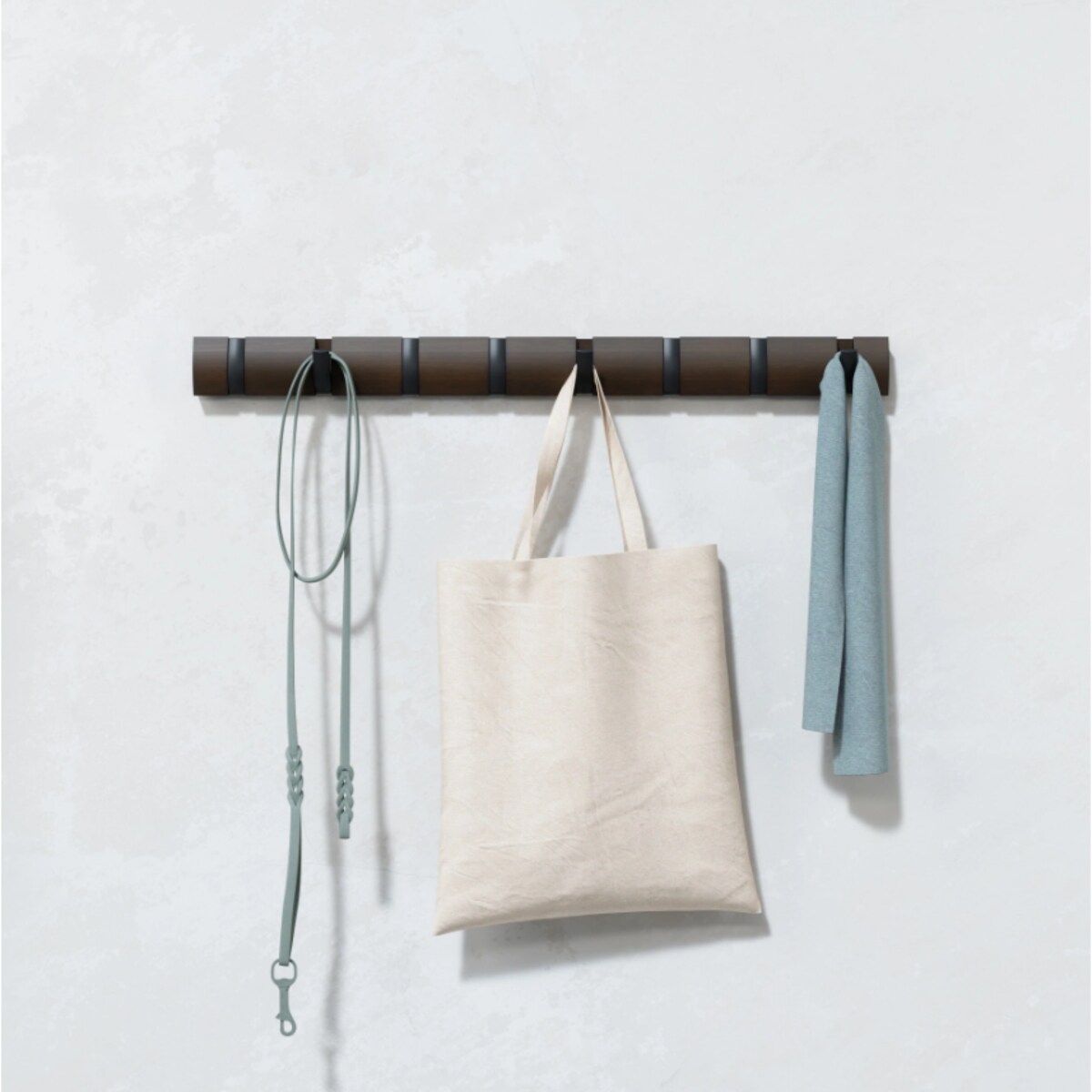 Listwa z 8 wieszakami (ciemnobrązowy) Flip Umbra