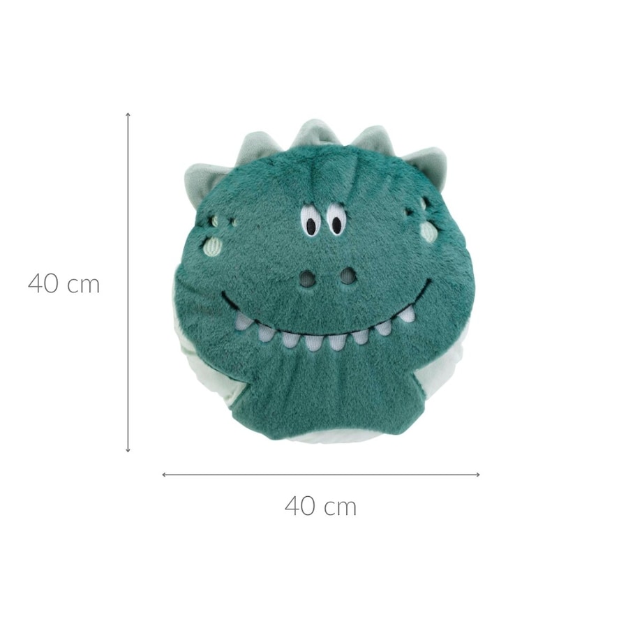 Poduszka do pokoju dziecięcego, pluszowy dinozaur, Ø 40 cm