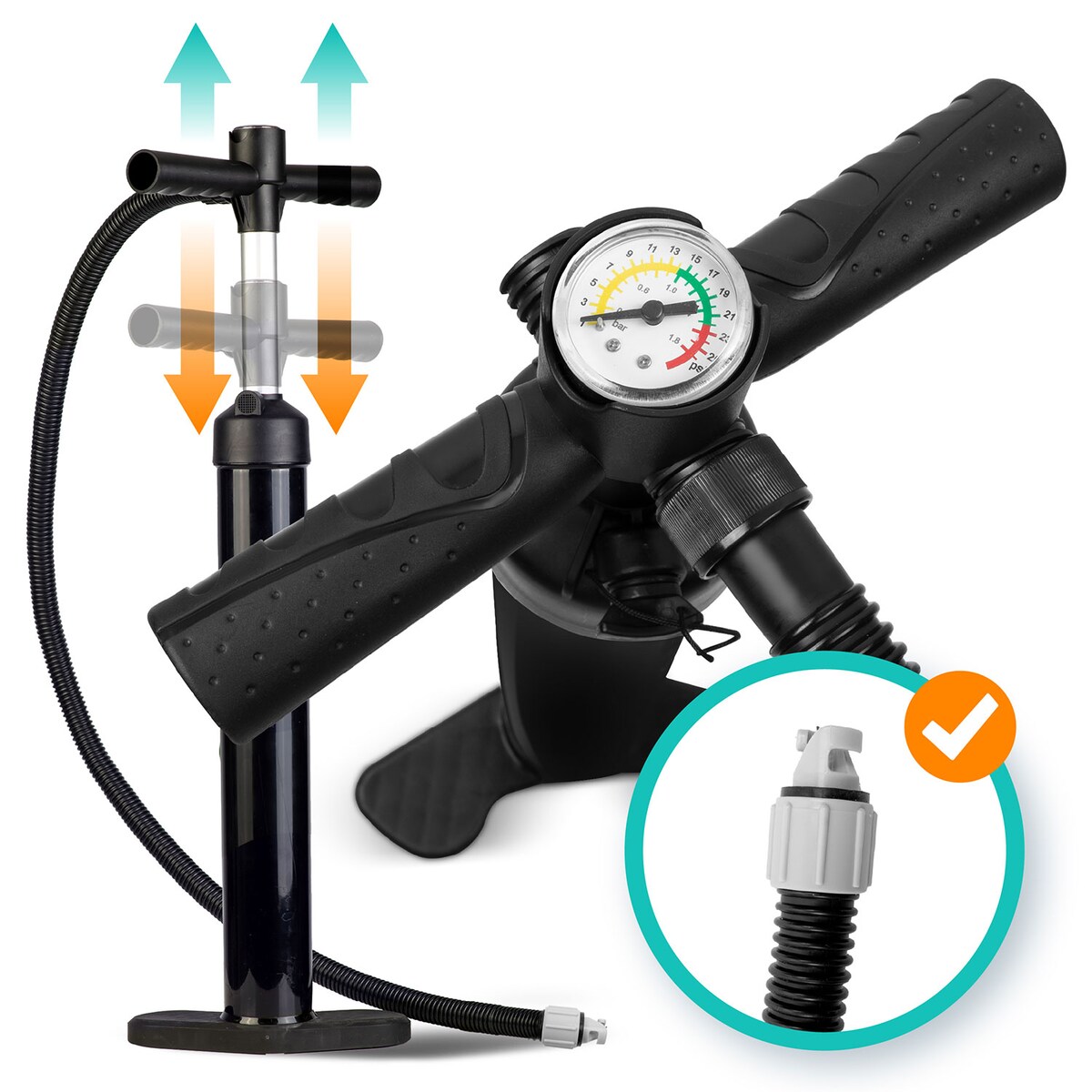 Deska SUP do pływania Neo-Sport pompowana STAND UP PADDLE Aquasurf 320cm ZESTAW