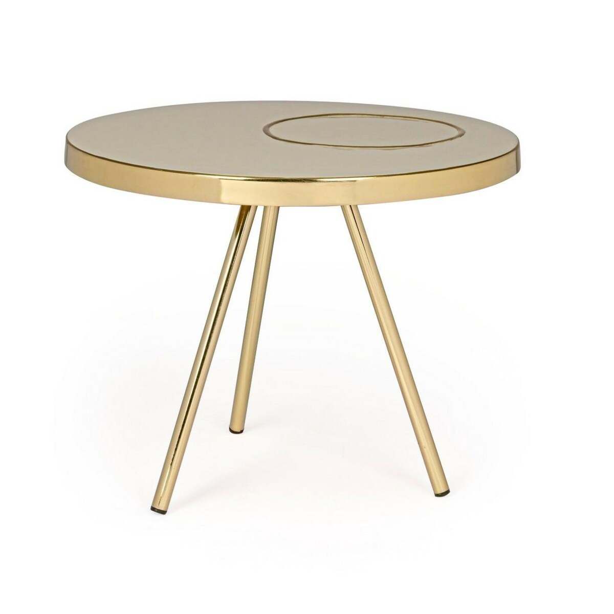 BIZZOTTO stolik kawowy KESAR beżowy / złoty