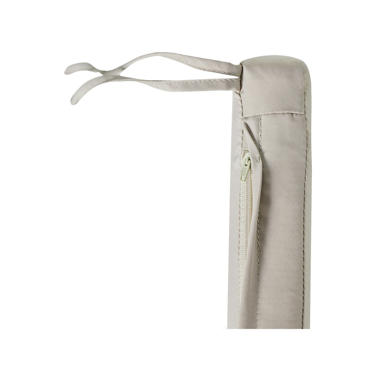 Zestaw 8 poduszek na krzesło ogrodowe SASSARI PREMIUM 46 x 46 cm Beżowoszary