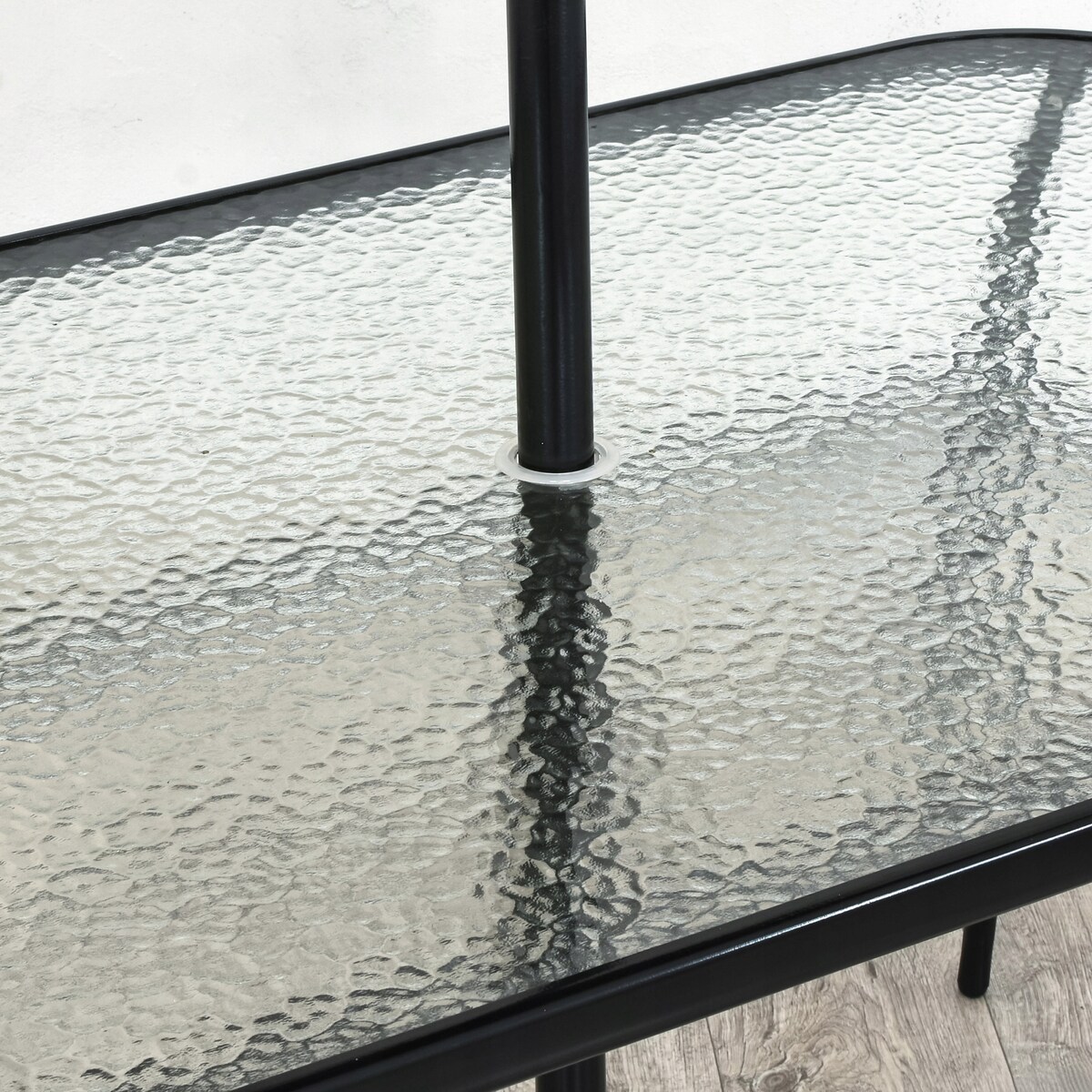 Meble Na Ogród Taras Komplet Stół 6 Krzeseł Parasol Zestaw Mebli Ogrodowy