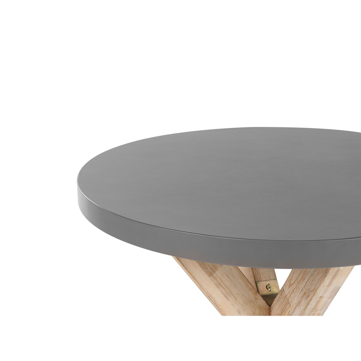 Okrągły stół ogrodowy betonowy ⌀ 90 cm szary OLBIA